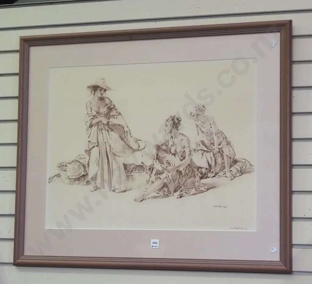 framed Russell Flint print H510 W680 Image 1++
