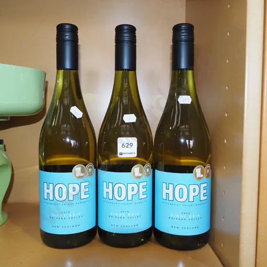 3x bottles of Hope pinot gris 2020