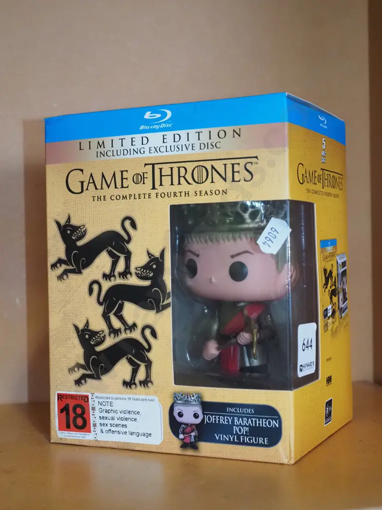 Pop Joffrey Baratheon figurine with 4th season Game of Thrones DVD Image 1++