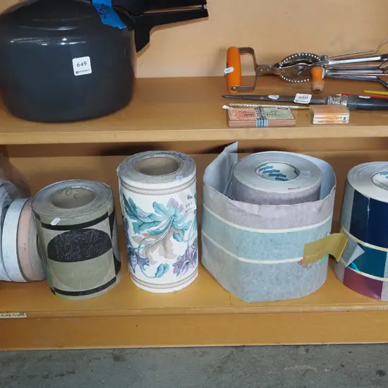 rolls of wallpaper borders, self adhesive tape
