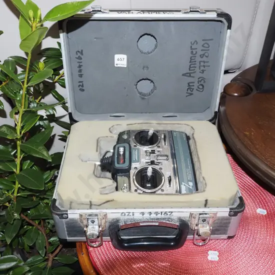 Futaba sky spot 6a radio controller transmitter for model planes in hard case