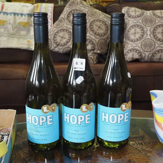 3x bottles of Hope pinot gris 2020