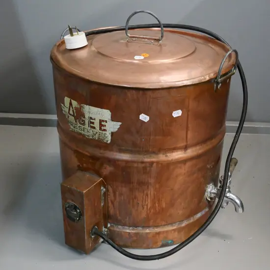 copper Agee preserver with spigot H-380 Diameter 350