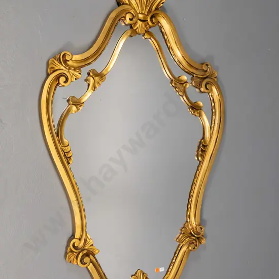 gilt framed wall mirror H-1010 W-610