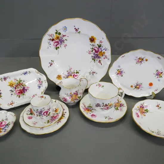 assorted Royal Crown Derby Posies ware and a small Hammersley 'Howard Spray' rectangular plate