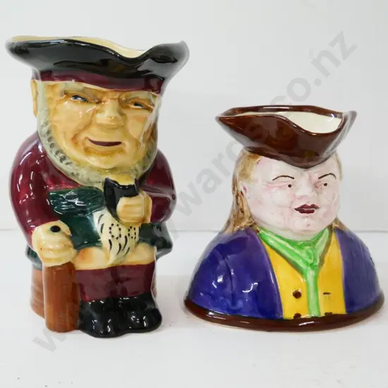 large Shorter & Sons toby jug H-170 and a Crown Lynn character jug - a little crazing