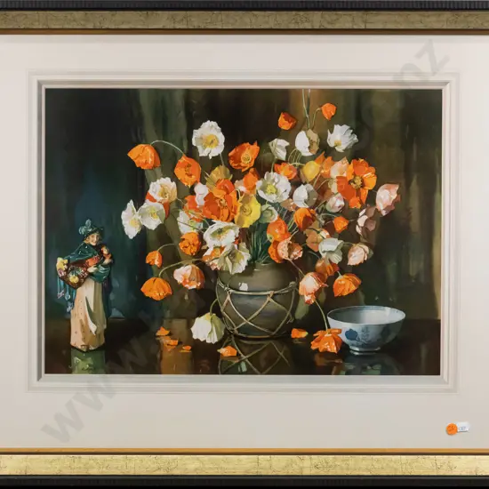gilt framed print - still life H-370 W-510