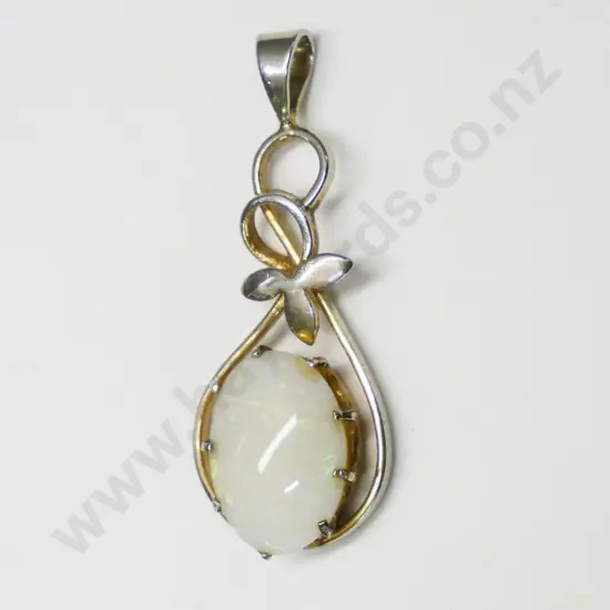 opal pendant stamped 925 no chain