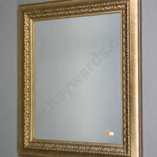 gilt framed wall mirror H-660 W-550