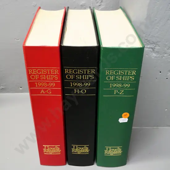 3 volume set - Lloyd's Register of Ships - 1998/99