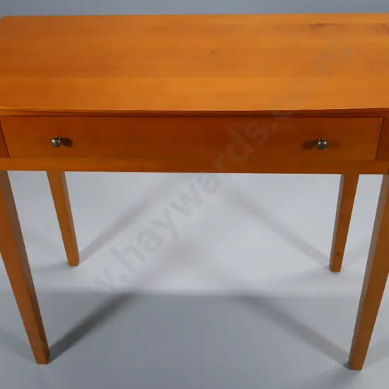 reproduction kauri single drawer hall table with metal handles H-760 W-900 D-440