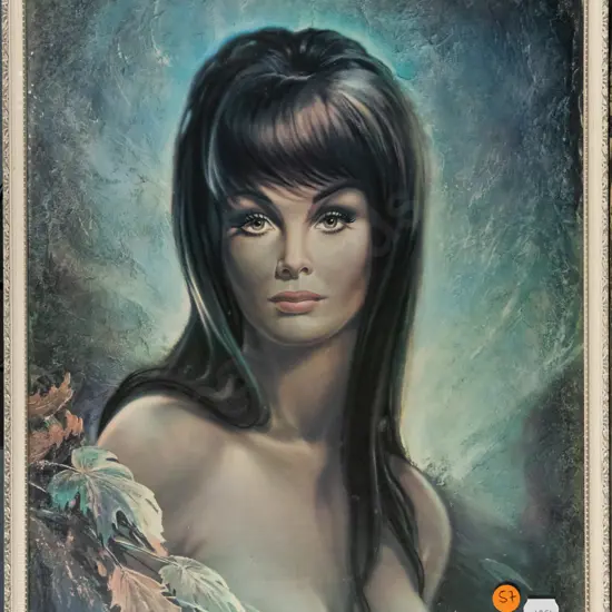 framed vintage JH Lynch print - portrait H-350 W-280