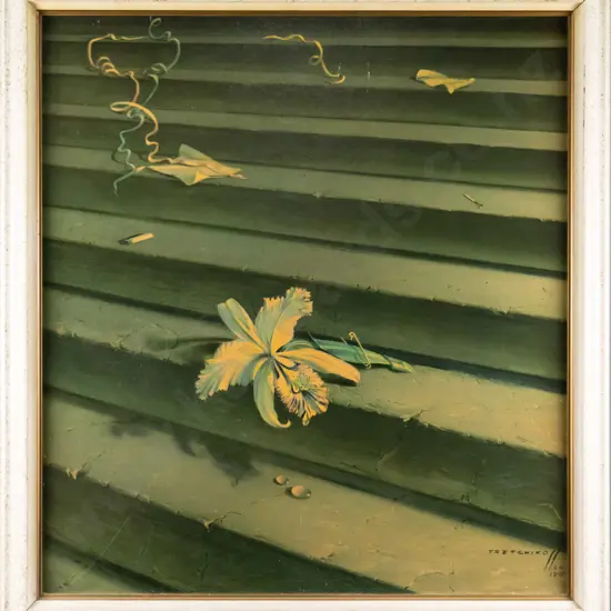 framed Tretchikoff print - "The Lost Orchid" H-530 W-480