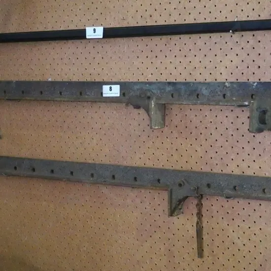 pair of rusty sash clamps