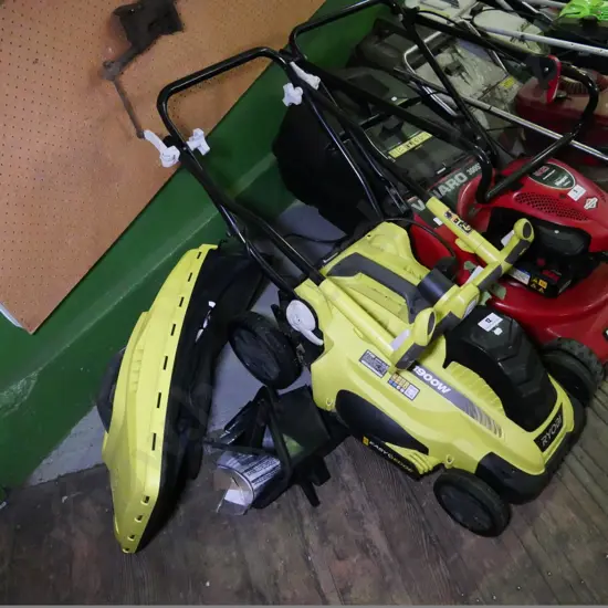 Ryobi corded electric lawnmower