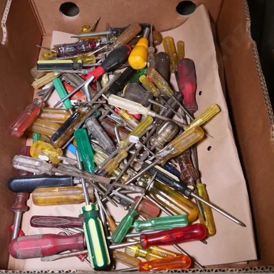 box of screwdrivers
