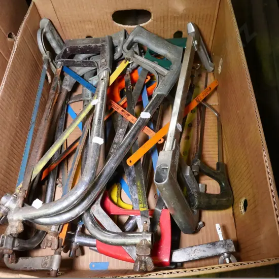 box of hacksaws