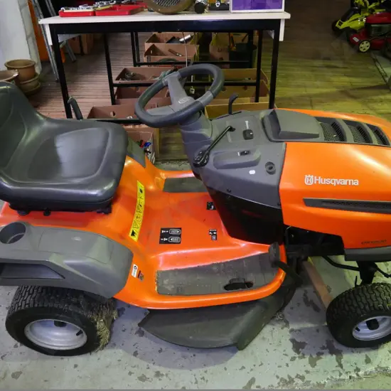 Husqvarna ride-on lawnmower - tested working