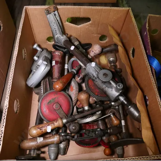 box of various eggbeater drills