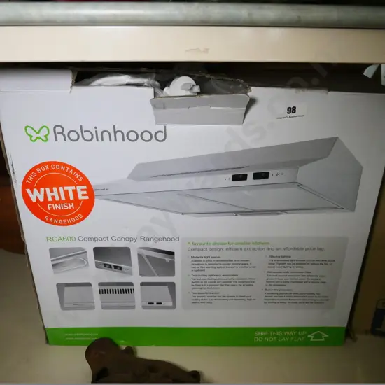 as-new Robin Hood compact range hood and ducting kit
