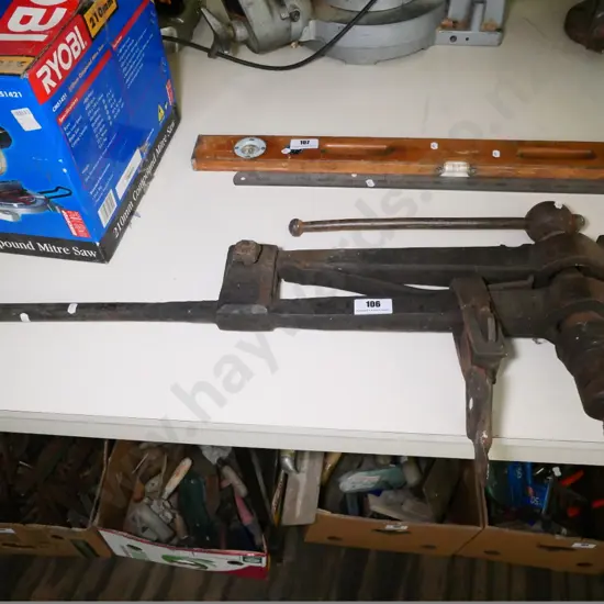 large blacksmith's vise