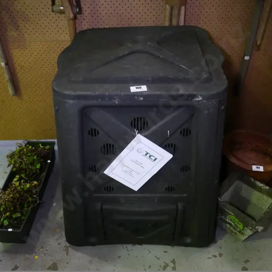 black plastic 240l compost bin