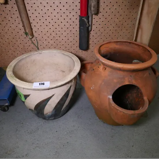 garden planter and terracotta strawberry planter