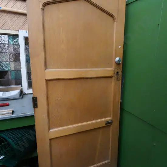 wooden 3-panel exterior door H-1980 W-860