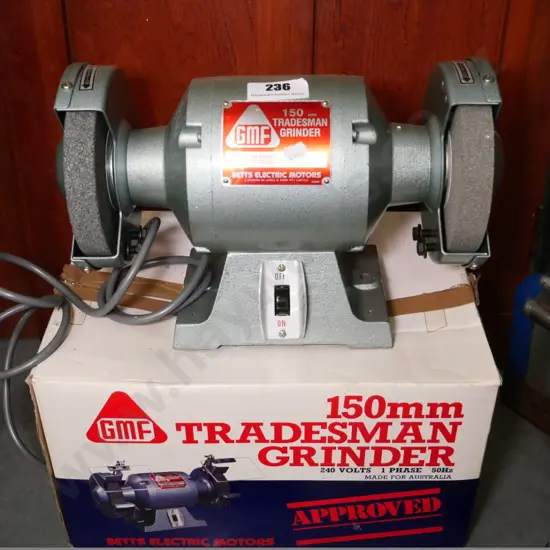 as-new 150mm benchtop grinder