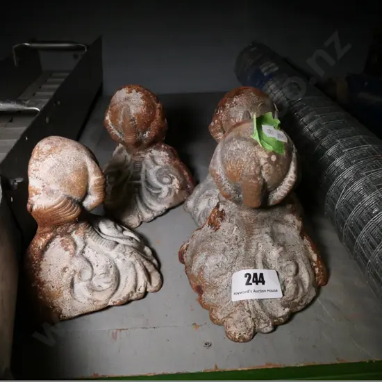 4 cast iron claw-and-ball bath feet