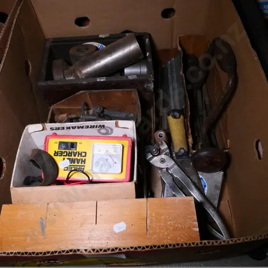 box of battery charger, mitre box, etc.