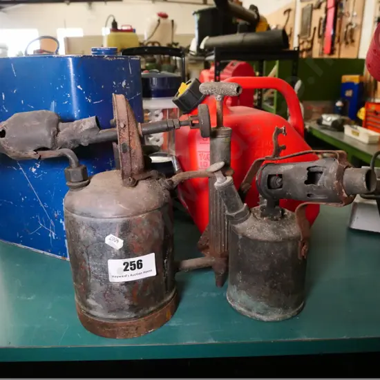 2 brass blowtorches