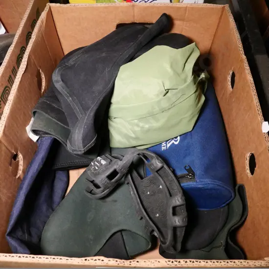 neoprene wader socks, fishing crampons, etc.