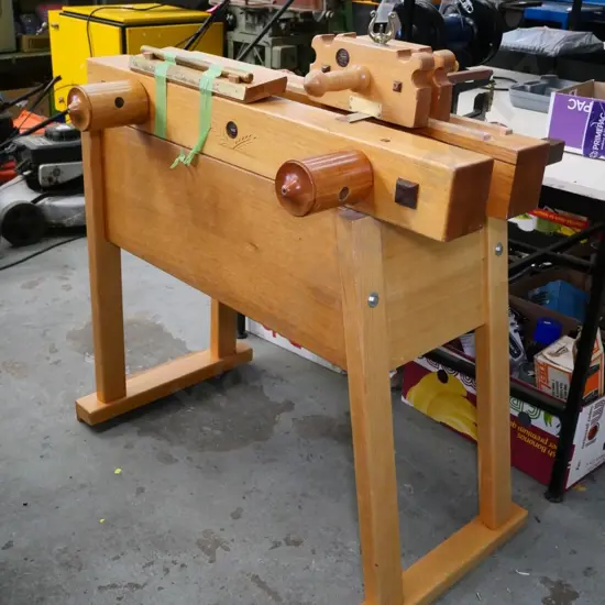 bookbinders lying press, plough, backing boards & tub, made by Fran Weisner of Australia