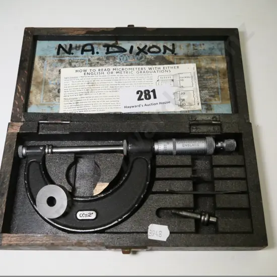 wood cased micrometers