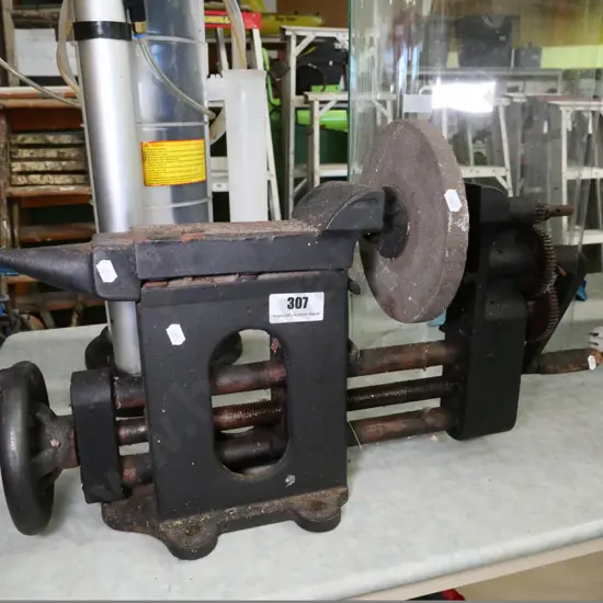 vintage hand-operated grinder