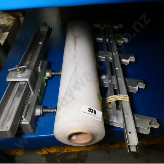 roll of plastic wrap, frames for window louvres, etc