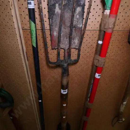 garden fork and shovel