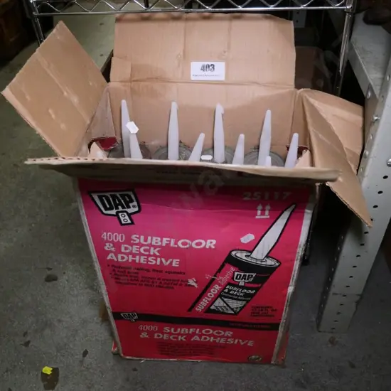 box of DAP sub-floor and deck adhesives
