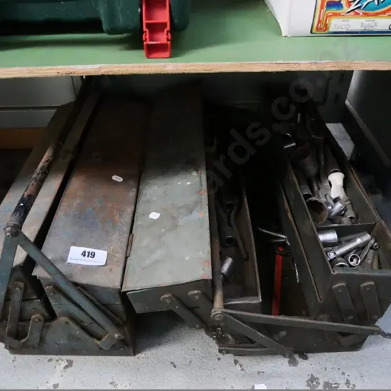 2 toolboxes and contents