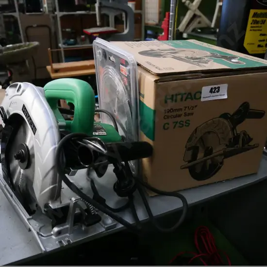 as-new Hitachi 190mm circular saw