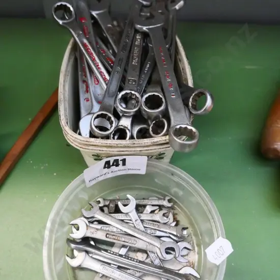 numerous open-end and ring spanners