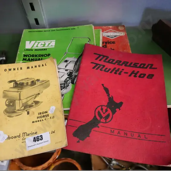vintage lawnmower and other owner's manuals