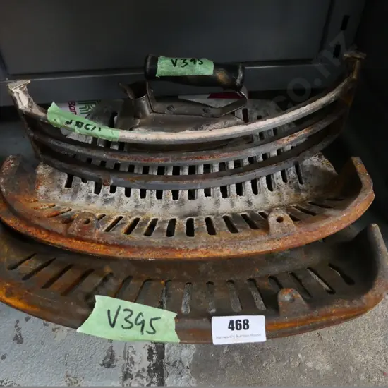 fire grates and a vintage iron