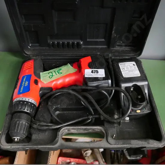 cased cordless drill