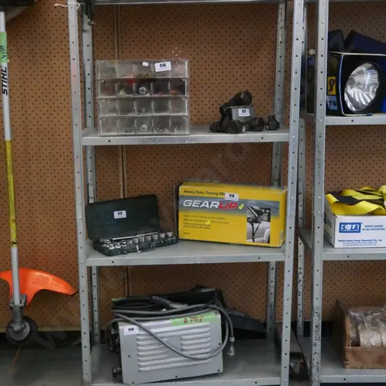 galvanised workshop shelves