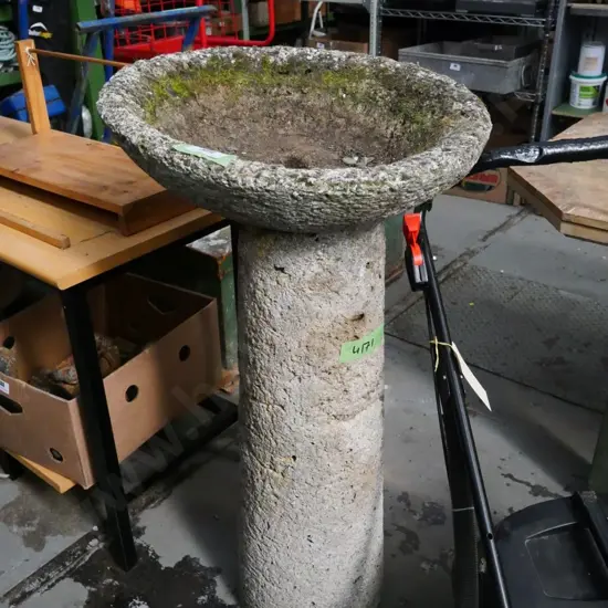 large concrete water feature - needs pump, etc. H-1070 Diameter 570