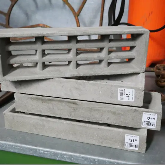 4 concrete vents