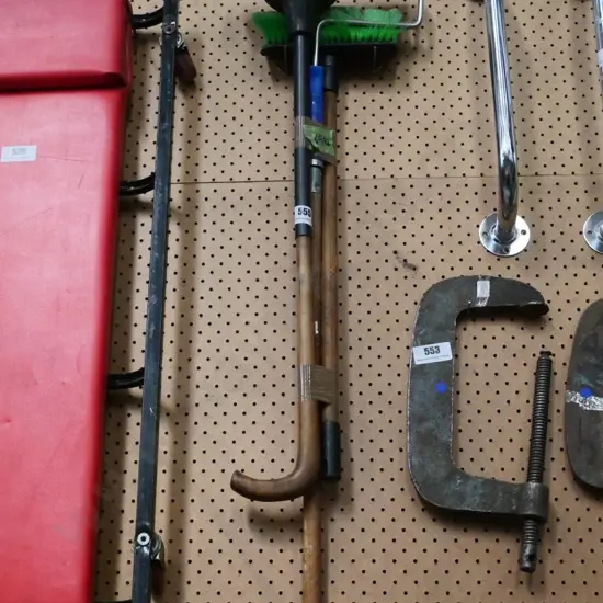 paint roller, plunger, small window brush