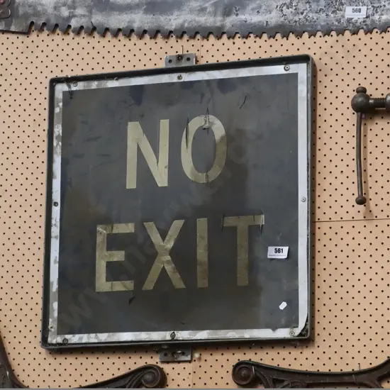 No Exit road sign